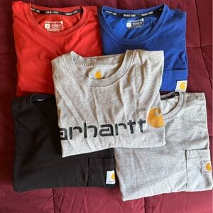Carhartt T-Shirt Collection - Black, Red, Gray, Blue